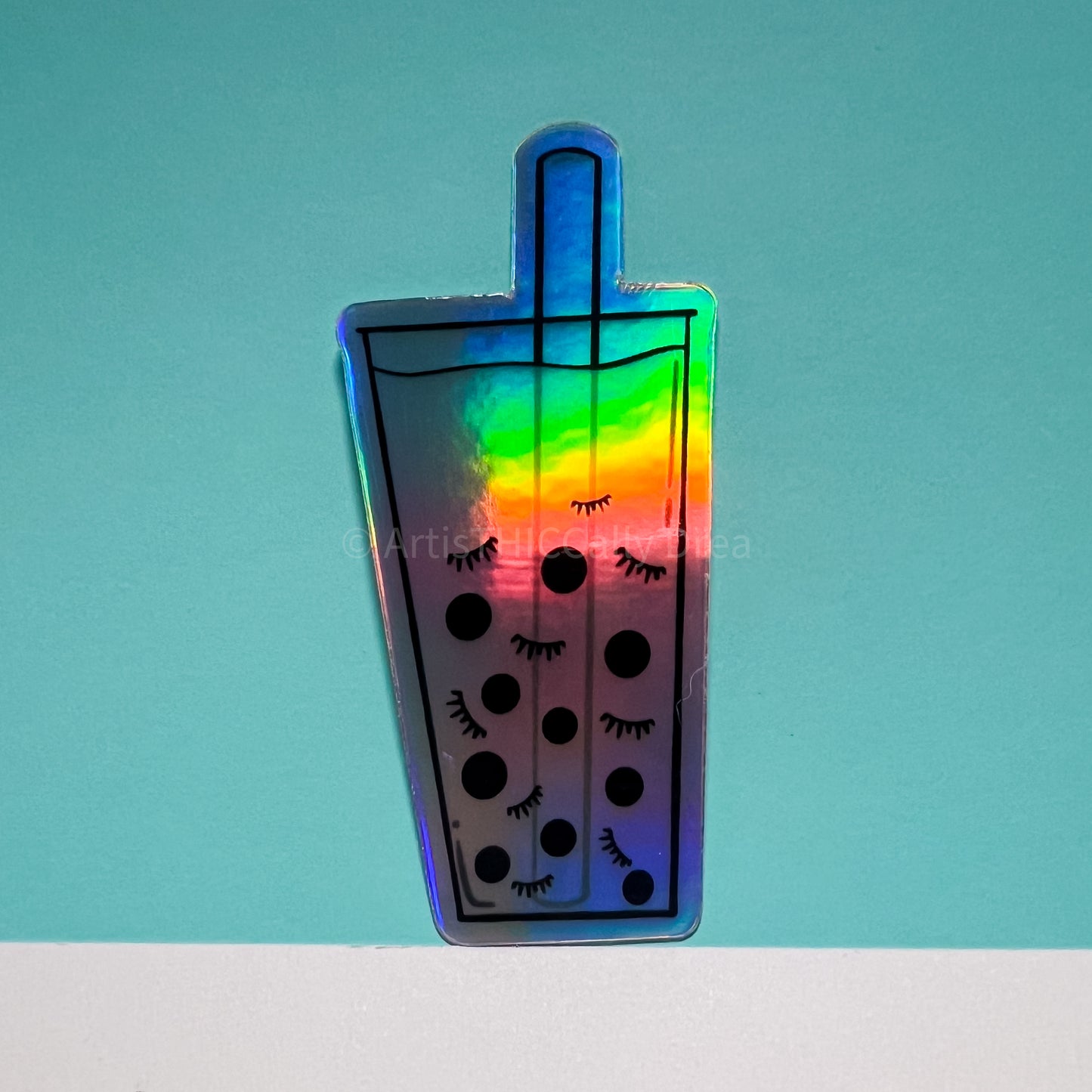 Boba Holographic Sticker