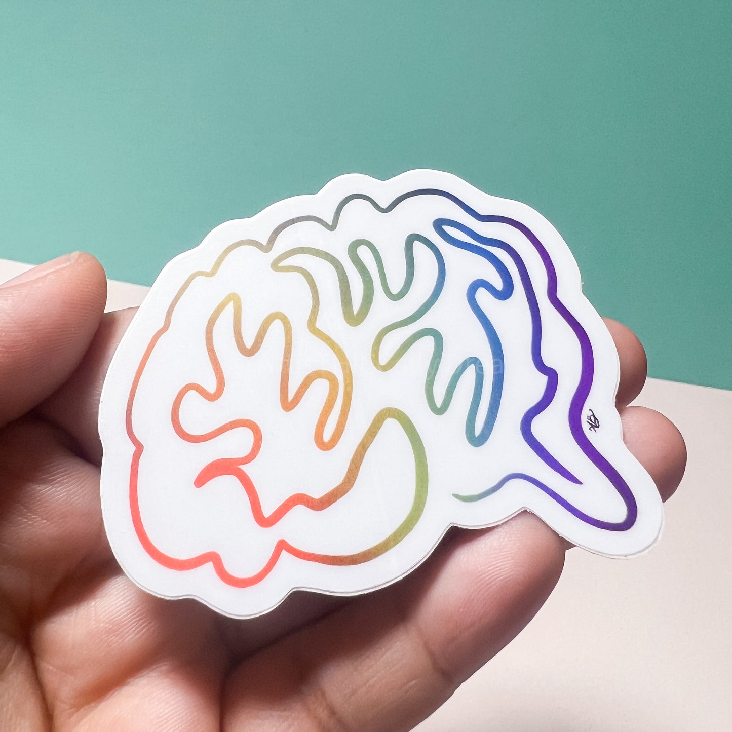 Neurodivergent Brain Sticker