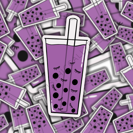 Taro Bubble Tea Sticker