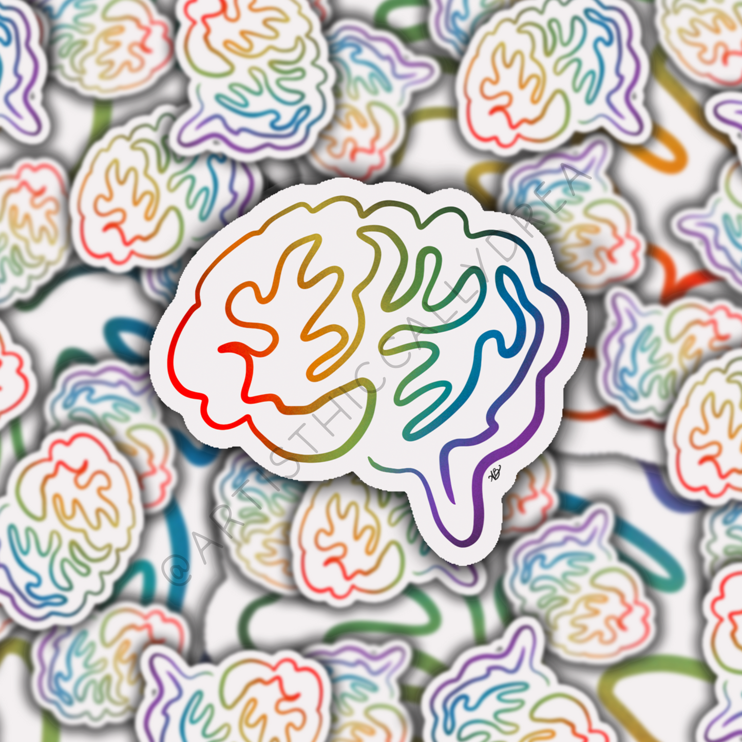 Neurodivergent Brain Sticker