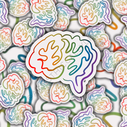 Neurodivergent Brain Sticker