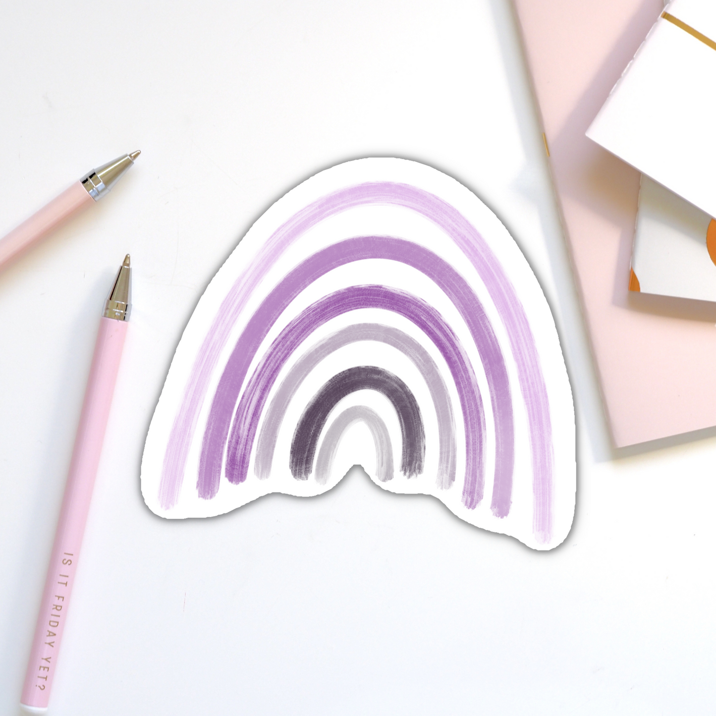 Purple Rainbow Sticker